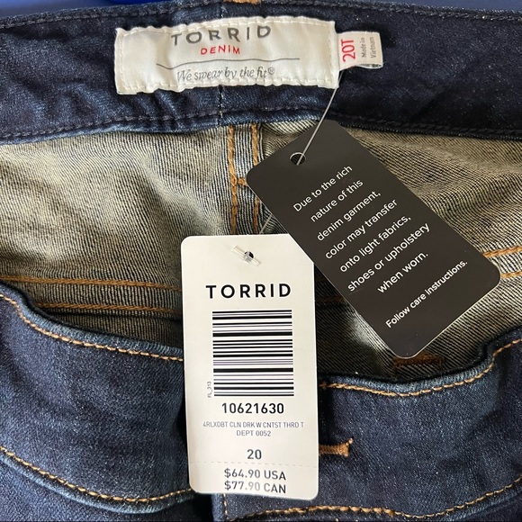 NWT Torrid Slim Bootcut Mid Rise Stretch Jean - Picture 12 of 14